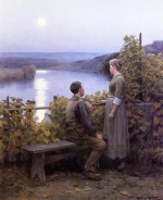 Daniel Ridgway Knight  - Bilder Gemälde - Summer Evening