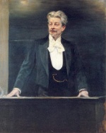 Peder Severin Krøyer - paintings - Georg Brandes