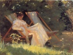 Peder Severin Krøyer - paintings - Marie en el jardin