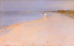 Peder Severin Krøyer  - Peintures - Tarde de verano en Skagen