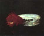 John La Farge - paintings - Shell and Flower