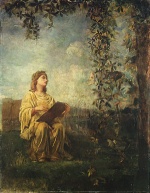 John La Farge - paintings - The Muse of Painting