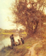 Leon Augustin Lhermitte - Peintures - Les pêcheurs