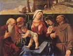 Lorenzo Lotto - paintings - Madonna and Child with Saints