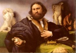 Lorenzo Lotto - Bilder Gemälde - Portrait of a Andrea Odoni