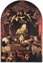 Lorenzo Lotto - Bilder Gemälde - The Alms of St. Anthony