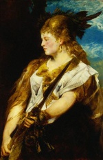 Hans Makart - paintings - Helene Racowitza as Walkuere