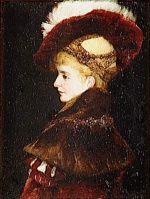Hans Makart - Bilder Gemälde - Portrait de femme en costume d apparat
