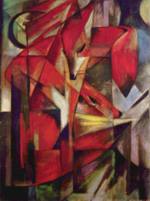 Franz Marc - Peintures - Renards