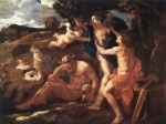 Nicolas Poussin - Bilder Gemälde - Apollo and Daphne
