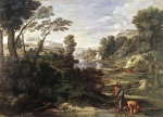 Nicolas Poussin - Bilder Gemälde - Landscape with Diogenes