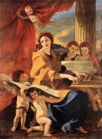 Nicolas Poussin - Bilder Gemälde - Saint Cecilia