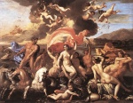 Nicolas Poussin  - Peintures - Le Triomphe de Neptune