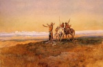 Charles Marion Russell - paintings - Invocation to the Sun