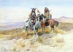 Charles Marion Russell - Bilder Gemälde - On the Prowl