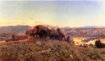Charles Marion Russell  - Bilder Gemälde - When the Land belonged to God