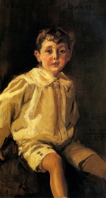 Joaquin Sorolla y Bastida - Bilder Gemälde - A Portrait of Basil Mundy