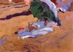 Joaquin Sorolla y Bastida - paintings - Childs Siesta