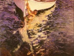 Joaquin Sorolla y Bastida - paintings - El Bote Blanco