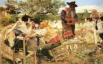 Joaquin Sorolla y Bastida - paintings - Escena Valenciana