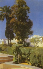 Joaquin Sorolla y Bastida - paintings - Jardines Del Alcazar