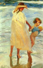 Joaquin Sorolla y Bastida - Bilder Gemälde - Las Dos Hermanas