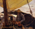 Joaquin Sorolla y Bastida  - Bilder Gemälde - Peeling Potatoes