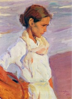 Joaquin Sorolla y Bastida  - paintings - Pescadora Valenciana