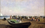 Joaquin Sorolla y Bastida  - paintings - Playa de Valencia Pescadoras