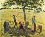 Camille Pissarro - paintings - Apfelernte in Eragny