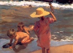 Joaquin Sorolla y Bastida  - Bilder Gemälde - The Young Amphibians