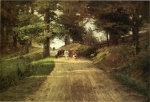 Theodore Clement Steele - Bilder Gemälde - An Indiana Road