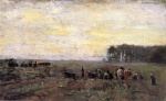 Theodore Clement Steele - Bilder Gemälde - Haying Scene