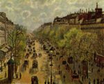 Camille Pissarro - paintings - Boulevard Montmartre