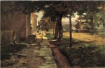 Theodore Clement Steele  - Bilder Gemälde - Street in Vernon