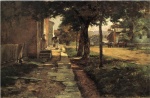 Theodore Clement Steele  - Bilder Gemälde - Street in Vernon
