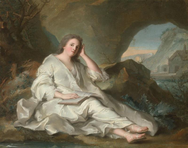 A Reclining Lady As The Penitent Magdalene