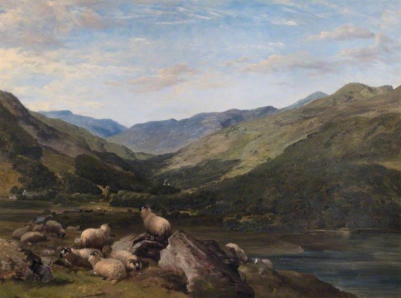 A View of Glen Lochay with Sheep