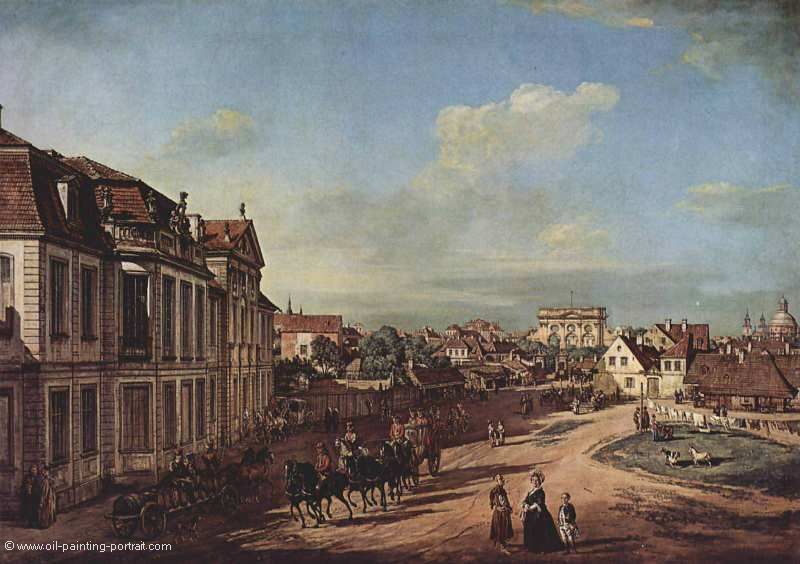 Ansicht von Warschau (Schloss Lubmorsi)