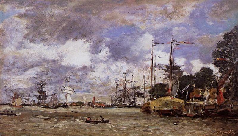 Antwerp, Boats on the River Scheldt