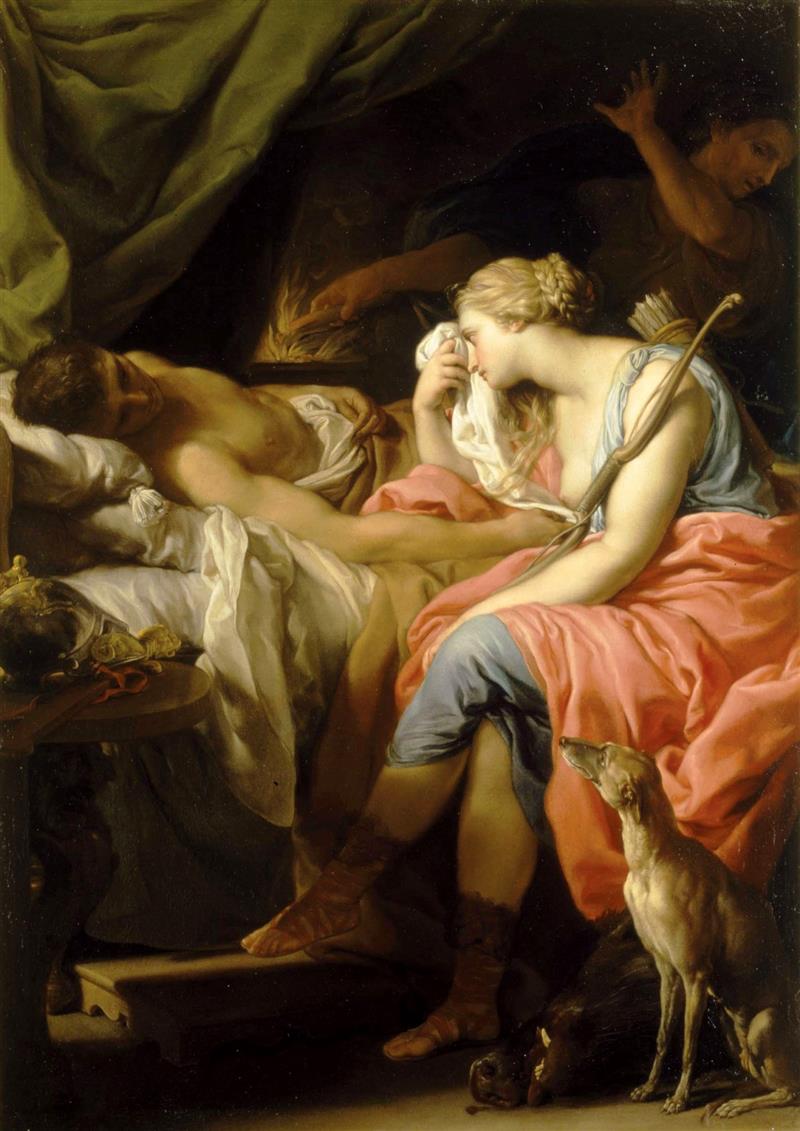 Atalanta Crying over the Body of Meleager
