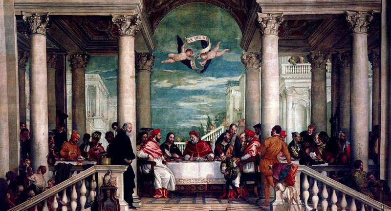 Banquet Scene - The Feast of Saint Gregory the Great