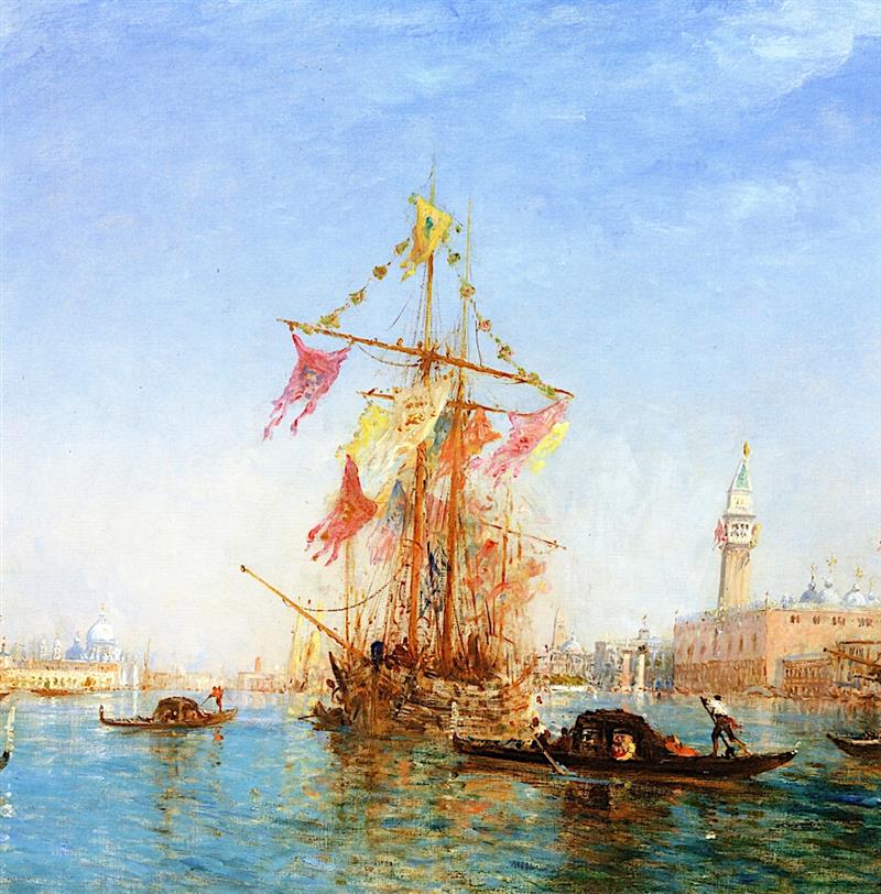 Bedecked Boat During the Feast of the Assumption
