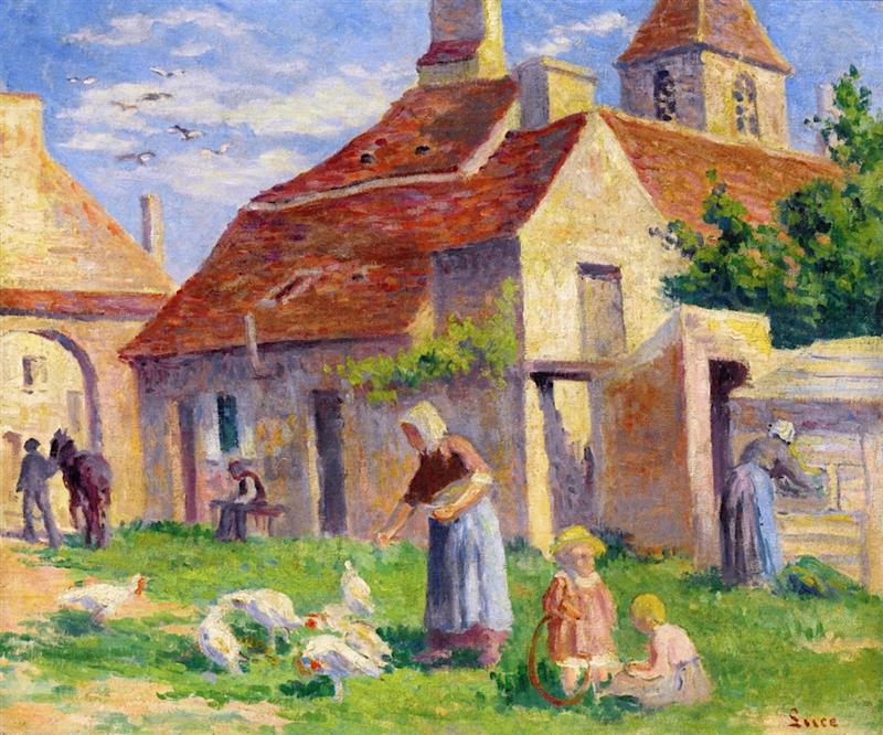 Bessy-sur-Cure, Feeding the Chickens
