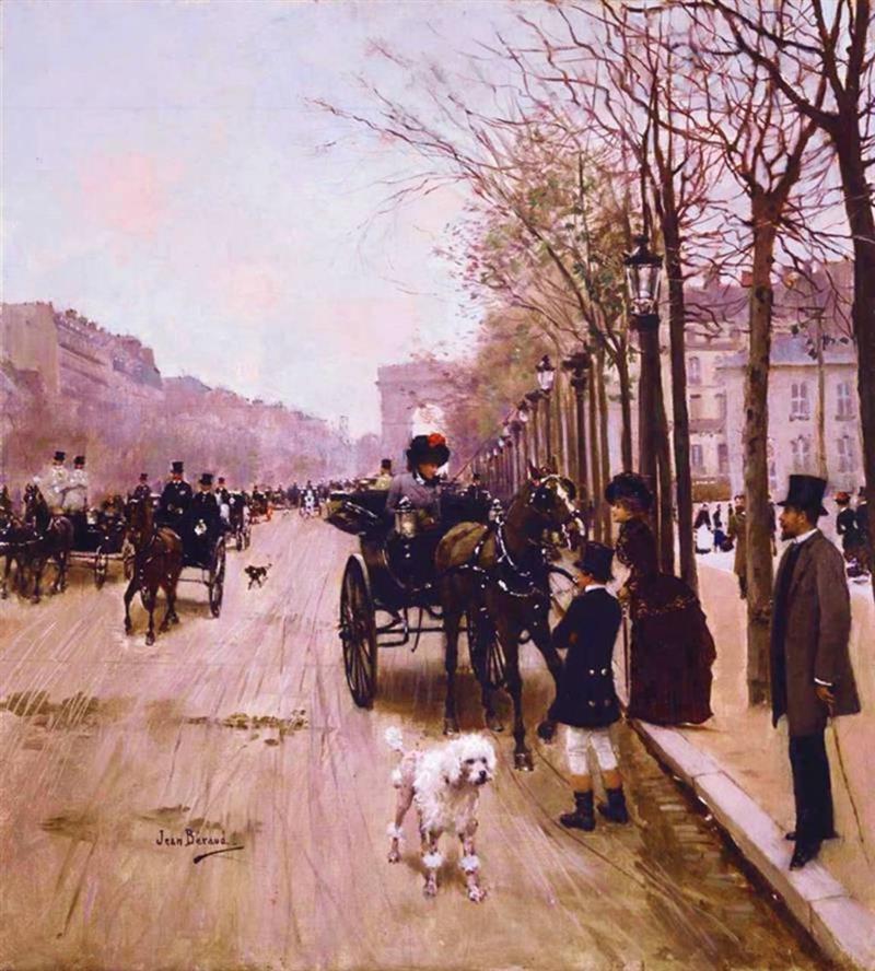 Carriages On The Champs-Élysées