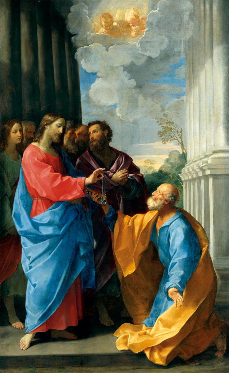 christ giving the keys to st peter
