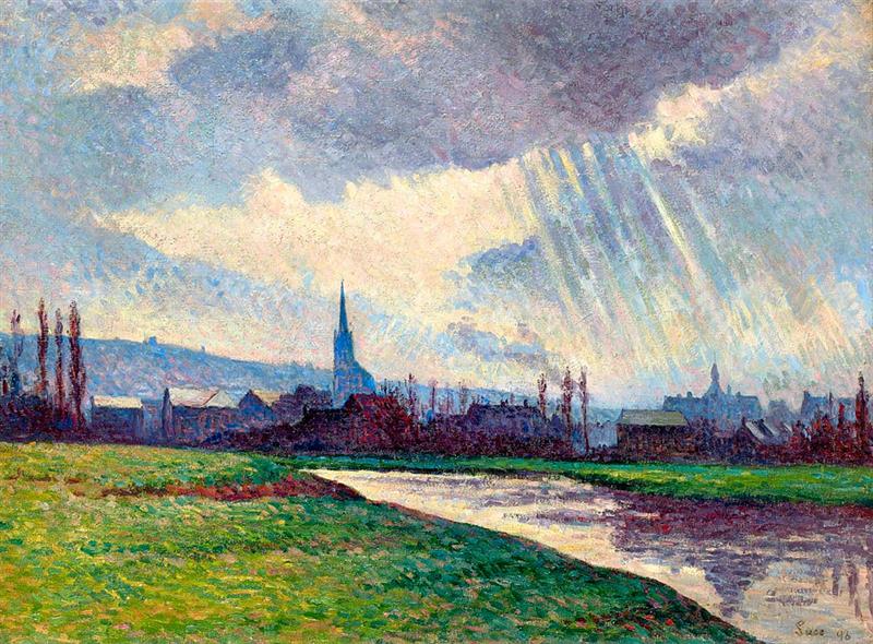 Couillet, Charleroi, Landscape Along the River