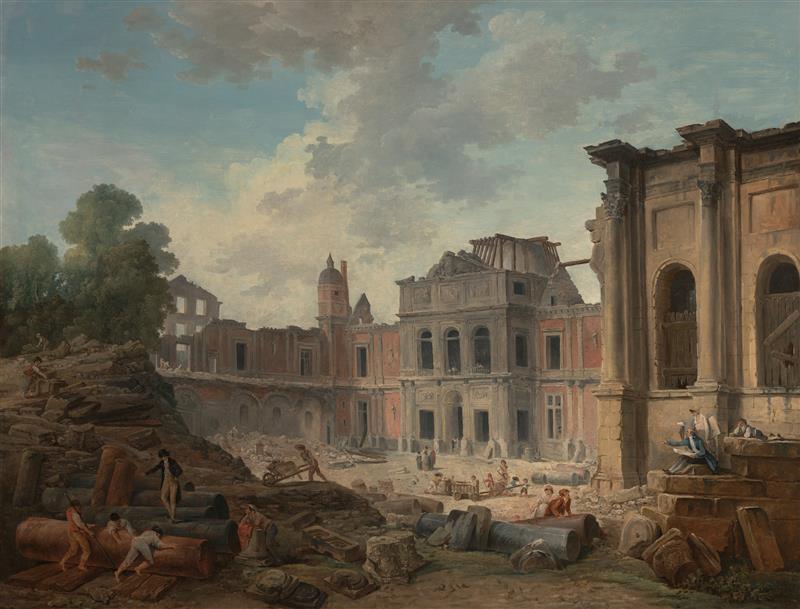 Demolition of the Chateau of Meudon
