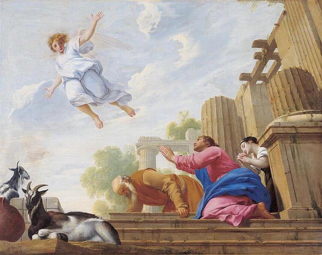 Der Engel Raphael verläßt Tobias und seine Familie