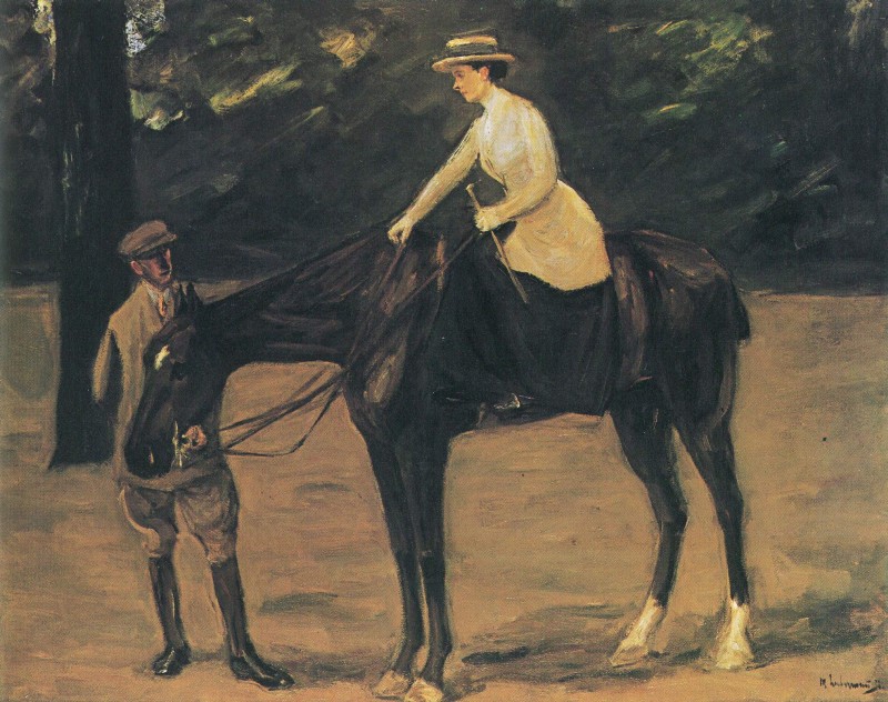 Des Künstlers Tochter zu Pferde